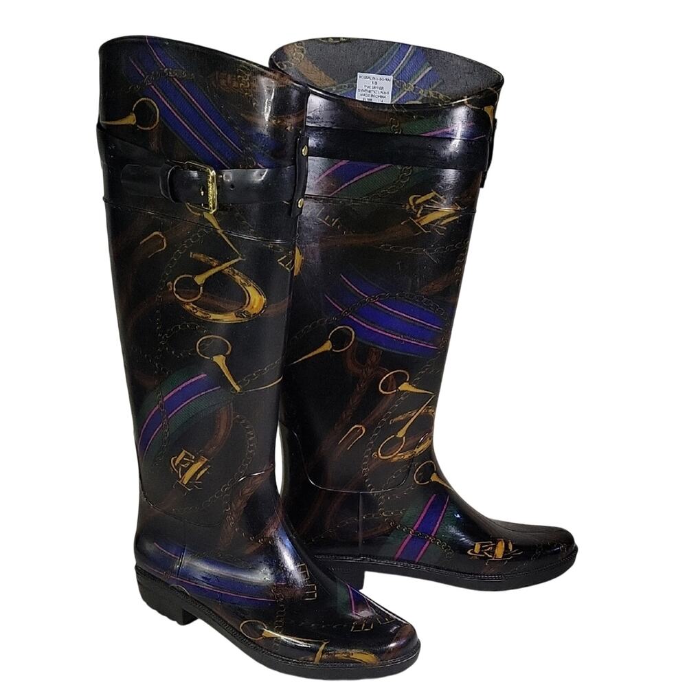 Lauren Ralph Lauren Rossalyn Rain Boots Womens Size 6